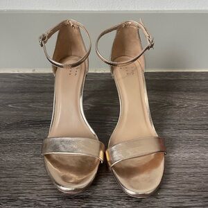 Target Gold Ankle Strap Heels